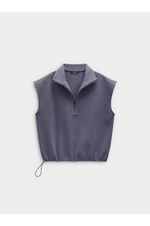 Kolsuz Pamuklu Sweatshirt - 5