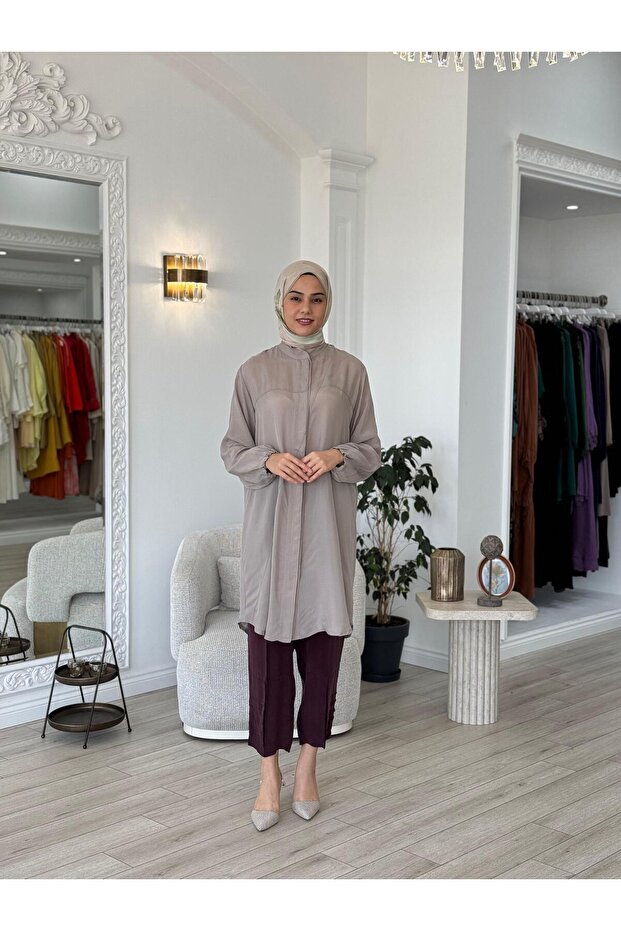 İpek Gömlek Taş 37315 - 1