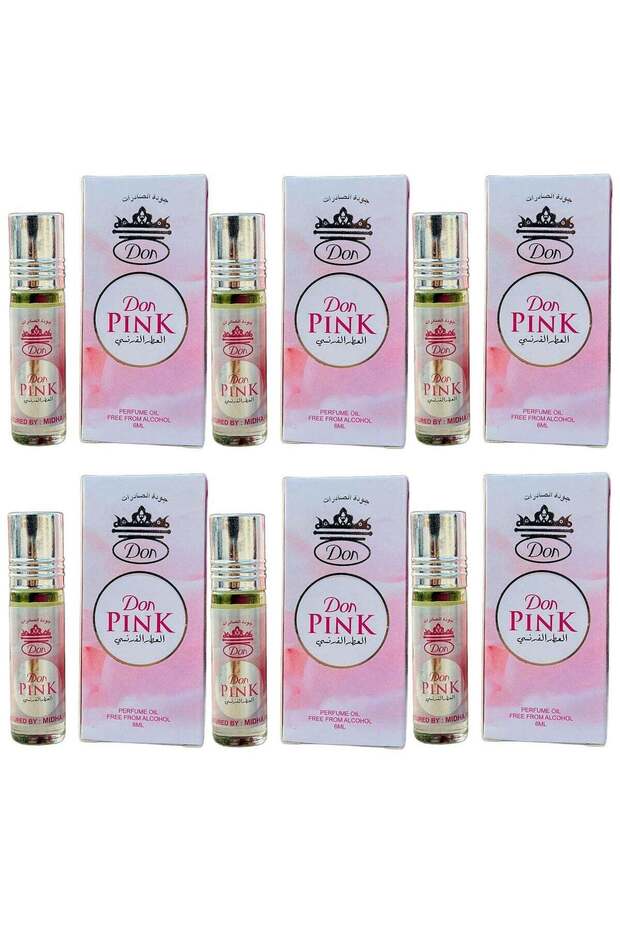 French Fragrance Roll On Perfume Pink 6ml (Pack of 6)