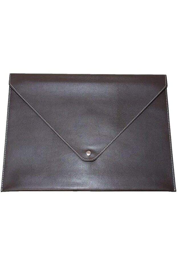 Polysight Pu Leather A4 File Folder Document Holder Waterproof Portfolio Envelope File Folder Case with Snap Fastener - 1