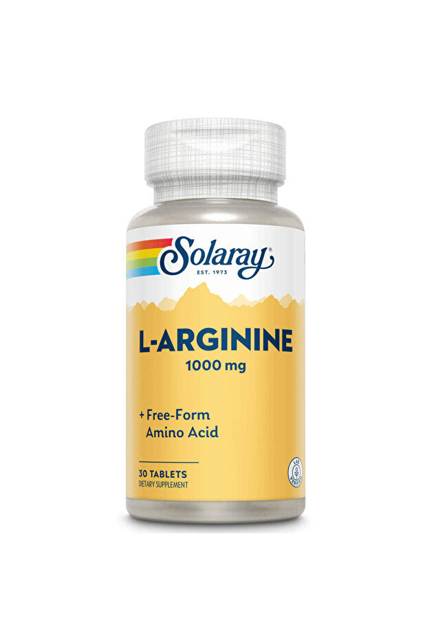 L-Arginine 1000mg Solaray, 30 Tablete, - 1