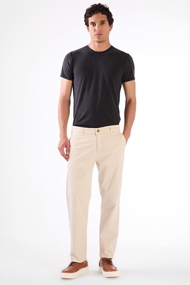 Men's Regular Fit Bone Pants