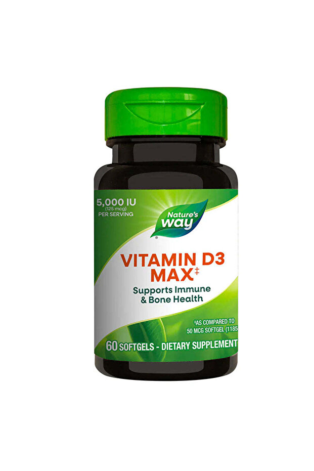 Vitamina D3 5000 UI Nature's Way, 60 Capsule, - 1