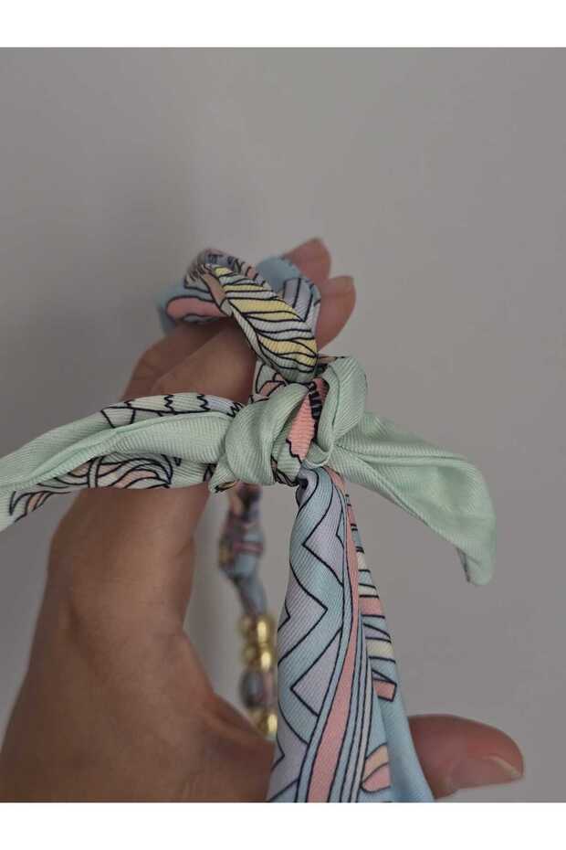 FULARLI ÇELİK KOLYE - 5