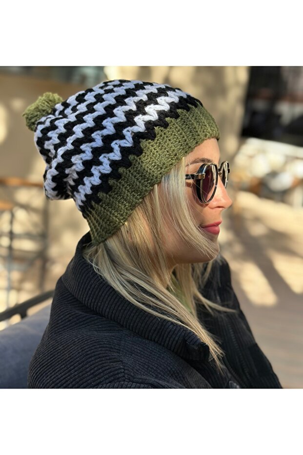 Handmade Knitted Beanie – Winter Warm Women Men Unisex Hat Comfortable Daily Use