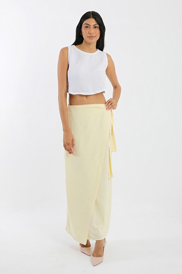Zyran Tie-Detail Skirt TNS-4183
