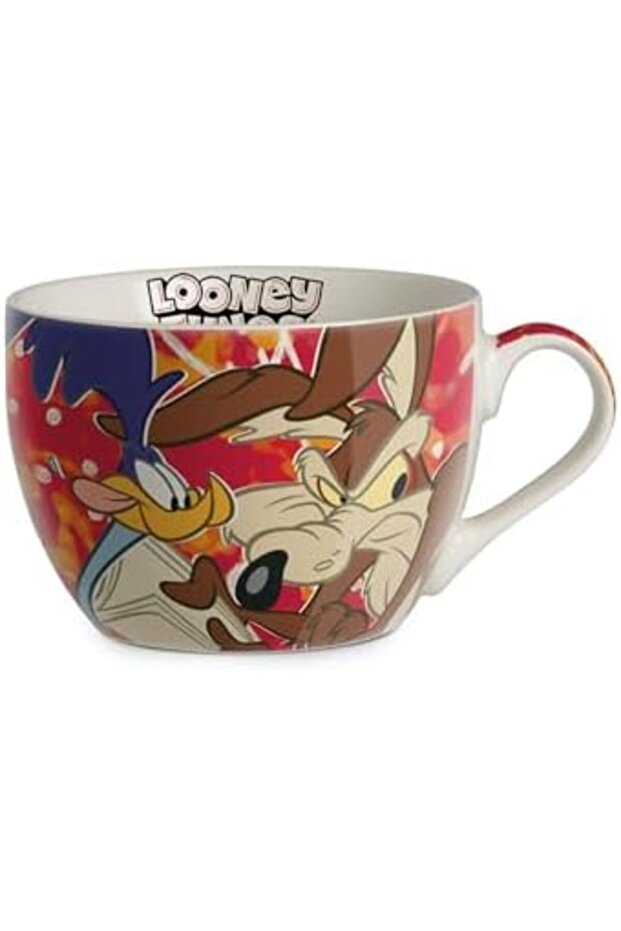 Looney Tunes Breakfast Mug 480ml – New Bone China Cartoon Mug – Dishwasher & Microwave Safe