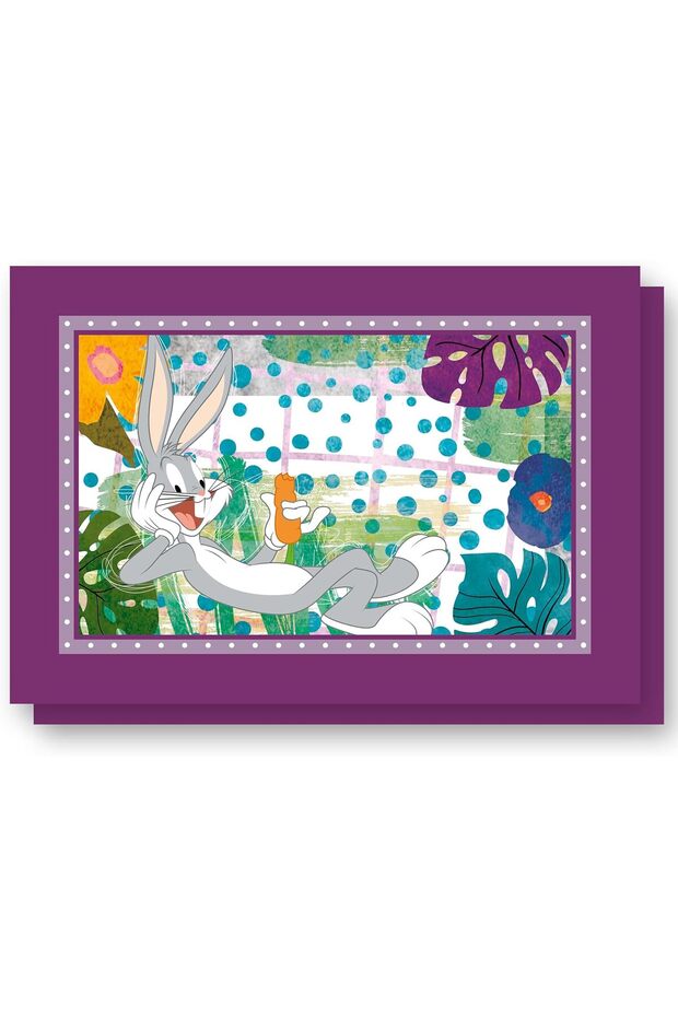 Looney Tunes 2-Piece Cotton Placemats Set – 45x30cm Reusable Table Mats for Looney Tunes Love