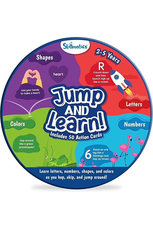 Flash Cards for Toddlers - Jump & Learn Letters, Numbers, Shapes & Colours, Preschool Le