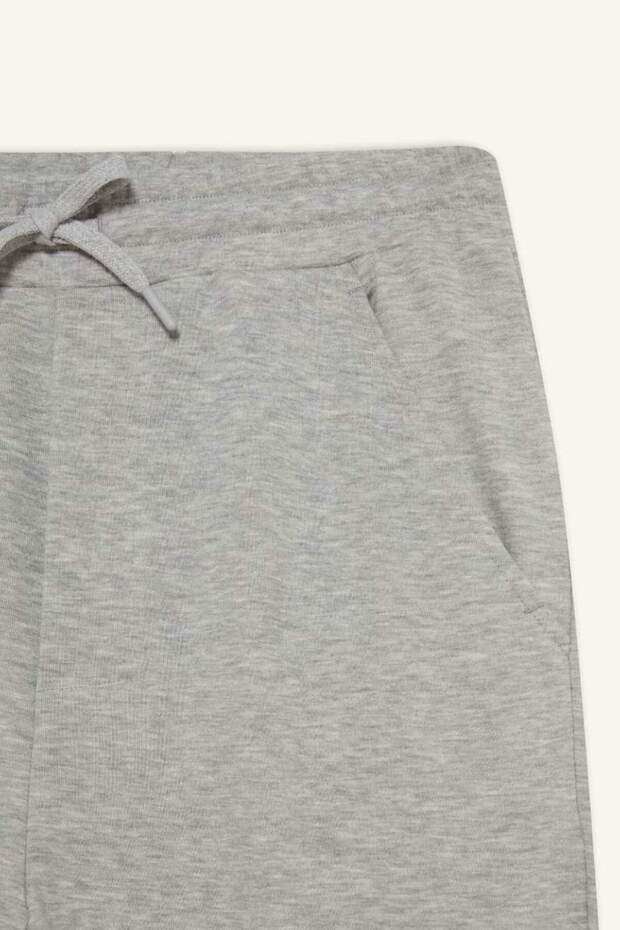 Regular Fit Basic Düz Beli Bağcıklı Düz Paça Cepli Eşofman Altı D6762AX25AU - 8