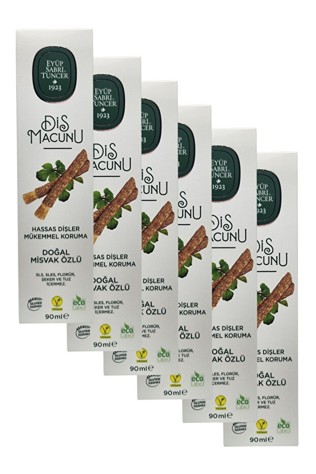 Toothpaste Natural Miswak Extract 90ml X 6 Pieces