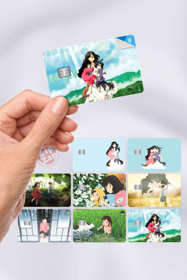 Wolf Children Ookami Kodomo No Ame to Yuk Card Covering Sticker 8 Pieces