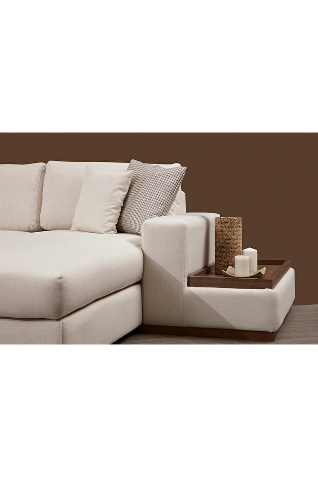 LOOP KÖŞE KOLTUK, KREM - 6