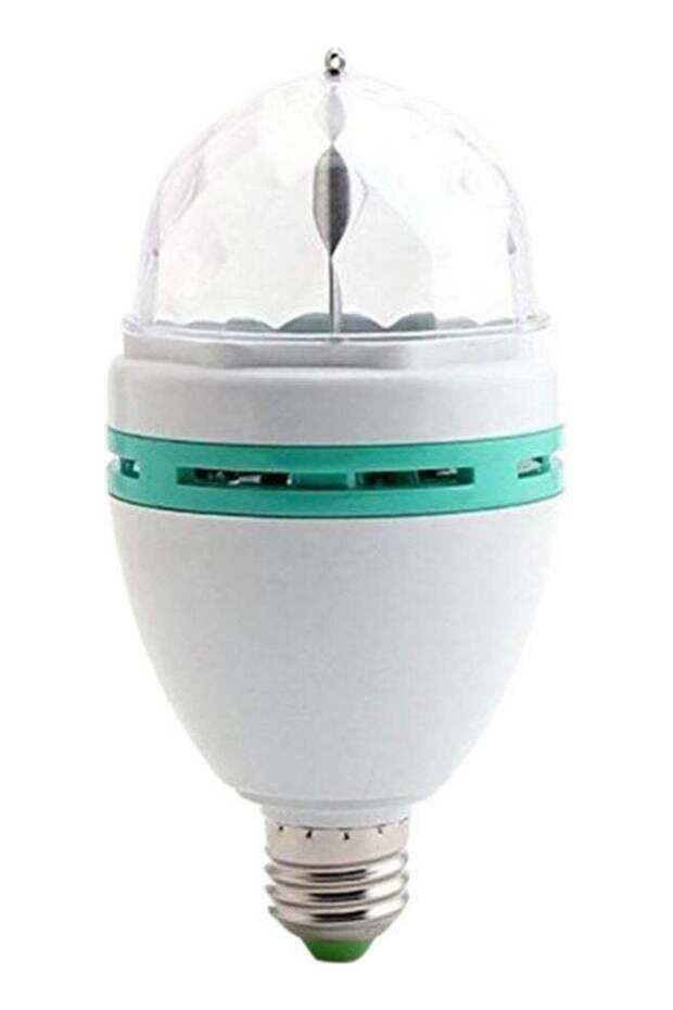 Rotating Multi-Pattern LED Lamp White 4x15cm - 1