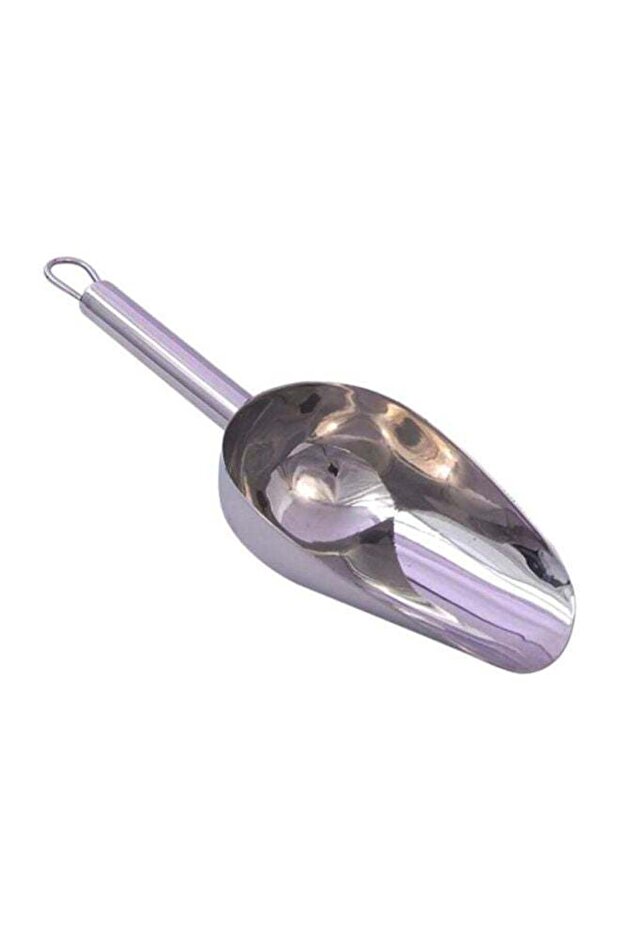 Pipe Handle Heavy Scoop Silver 2.5inch