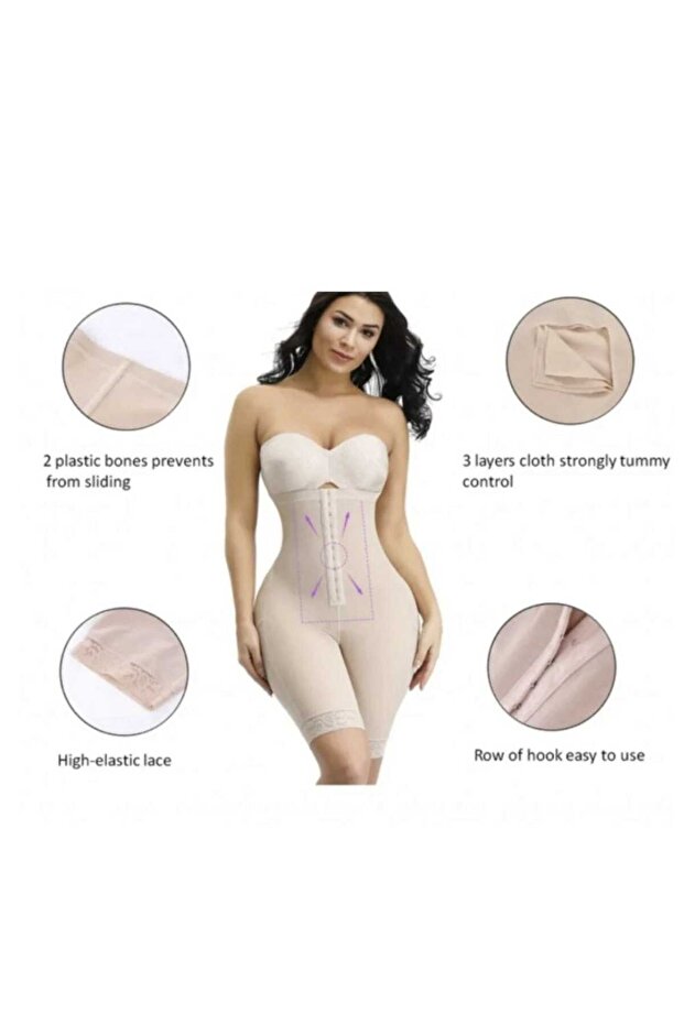 Full-body shaper with front buckle and no hooks - 2