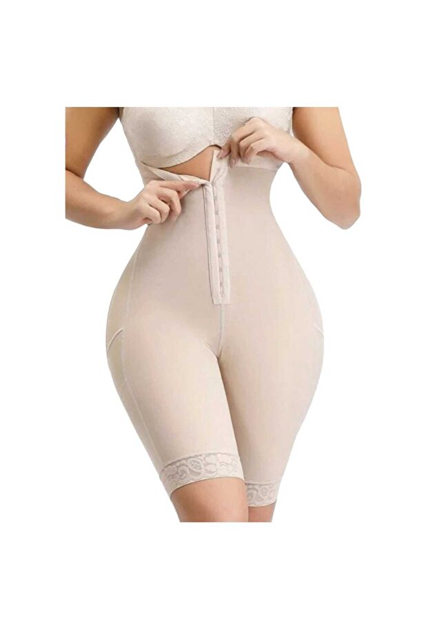 Full-body shaper with front buckle and no hooks - 3