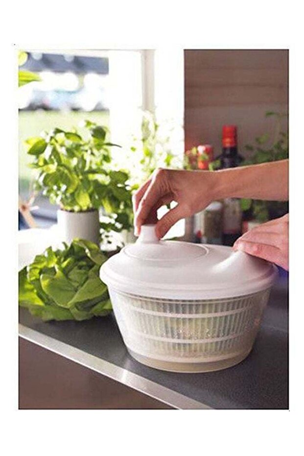 فلتر خضراوات - مع غطاء - أبيض - 23×14 سم - 1