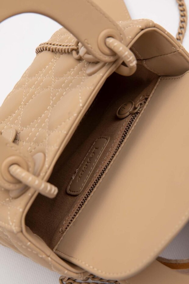 Brown Mini Chain Accessory Handbag - 3