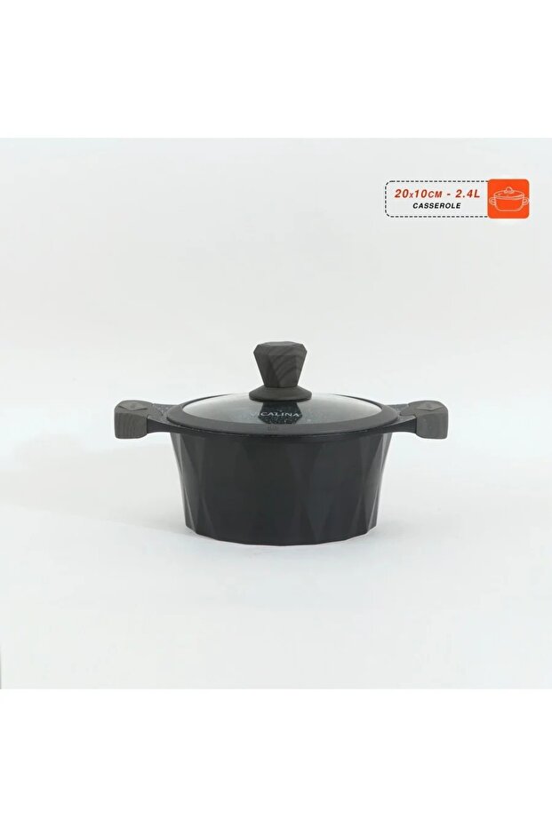 طقم أواني طهي جرانيت 13 قطعة - 6