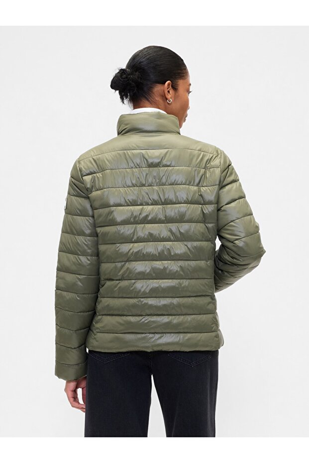 Kadın Yeşil ColdControl Şişme Ceket - 4