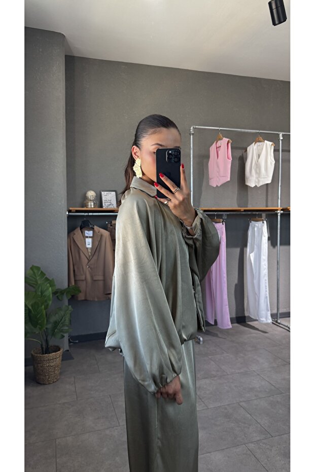 Satin Bomber Jacket - 4