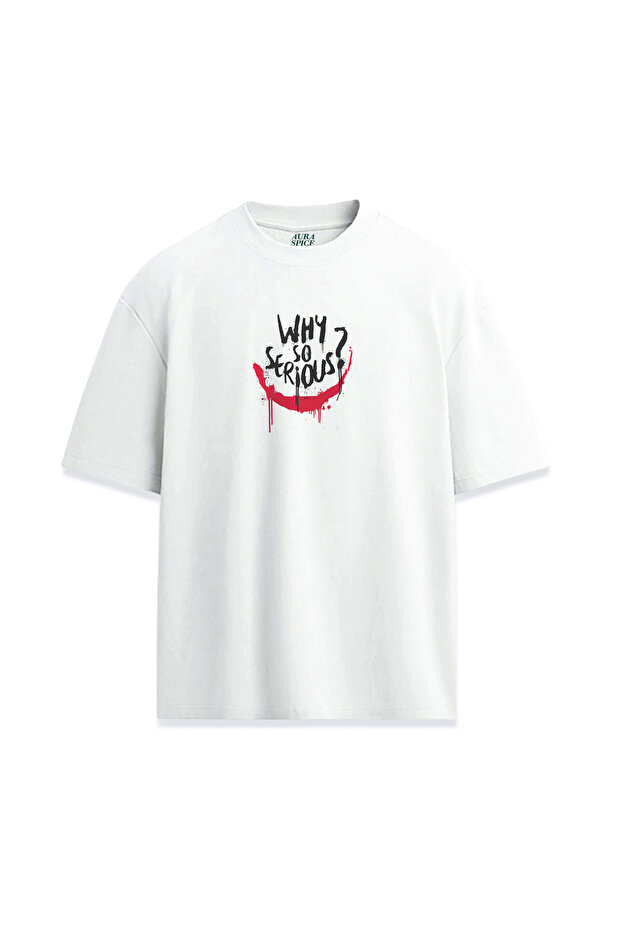 Joker Movie Why so Serious Written Design Printed Unisex T-Shirt