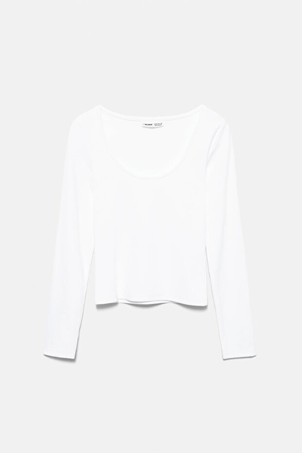 Fitilli bisiklet yaka tişört - 5