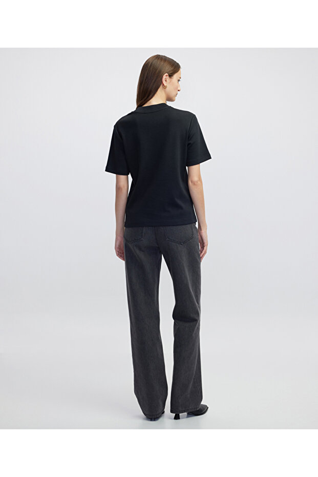 Rahat kesim basic tişört - 6