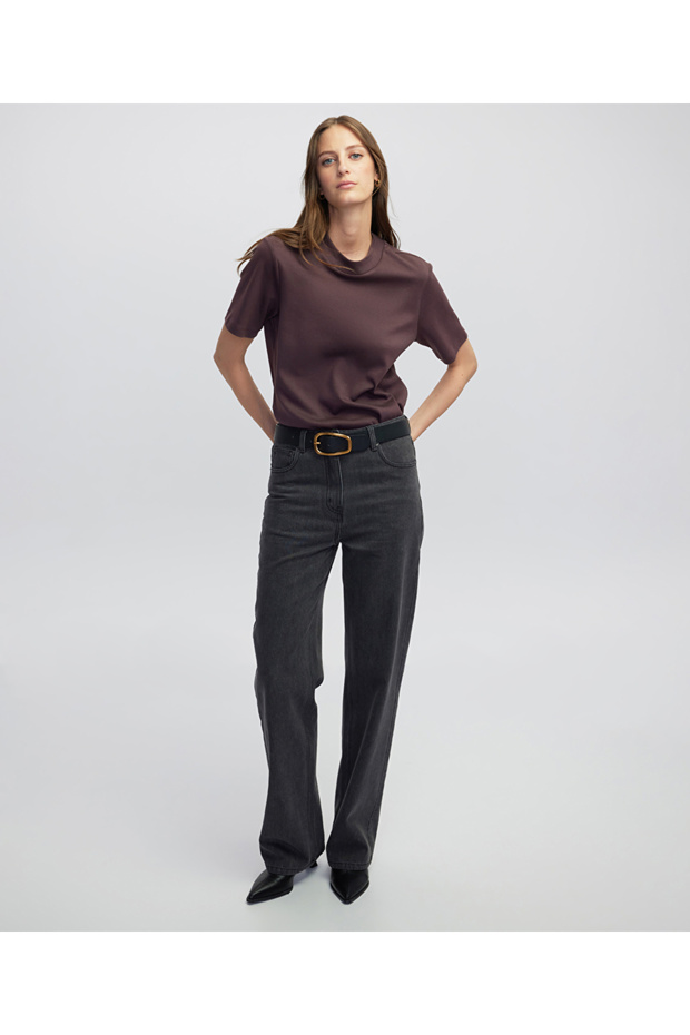 Rahat kesim basic tişört - 2