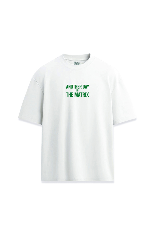 The Matrix Movie Written Design Printed Unisex Relaxed T-Shirt