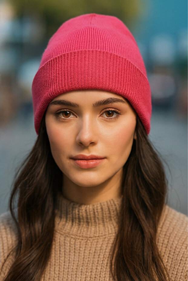 Premium Basic Düz Kadın Bere - 2