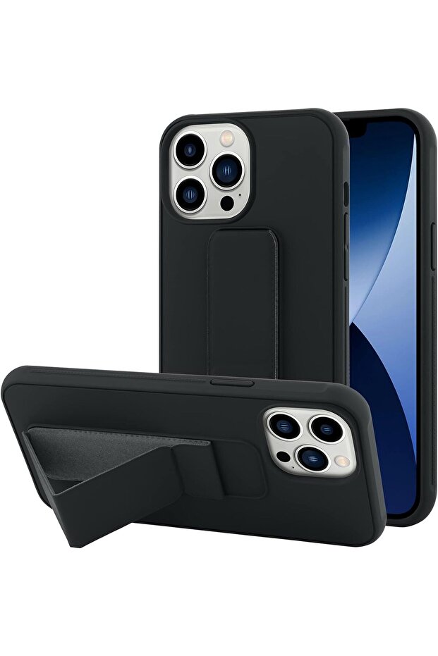 Case Compatible for iPhone 14 Pro Max Kickstand Hand Grip Design Heavy Duty Shockproof Anti-Scratch