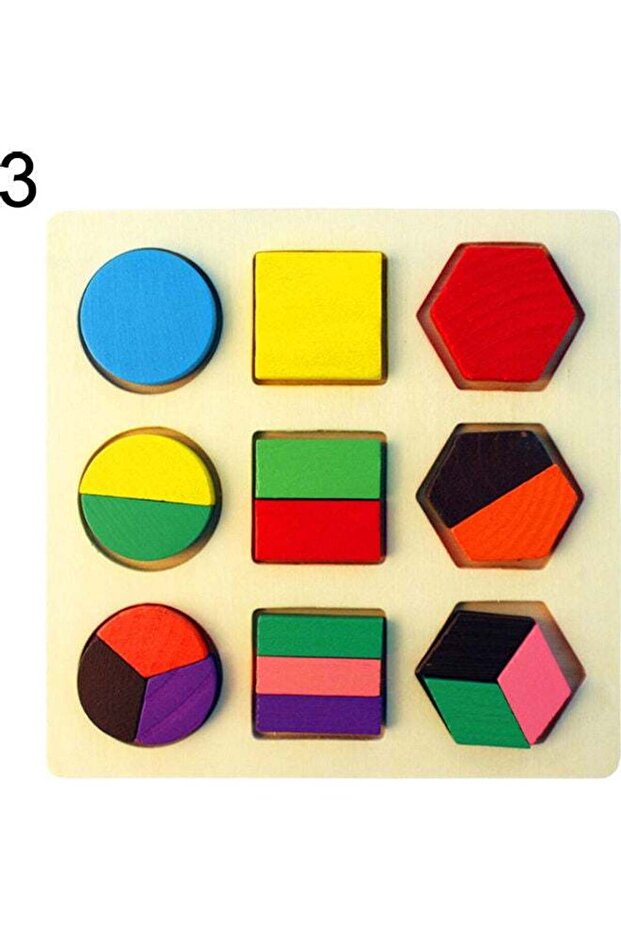Geometric Shape Pegged Puzzle - 1