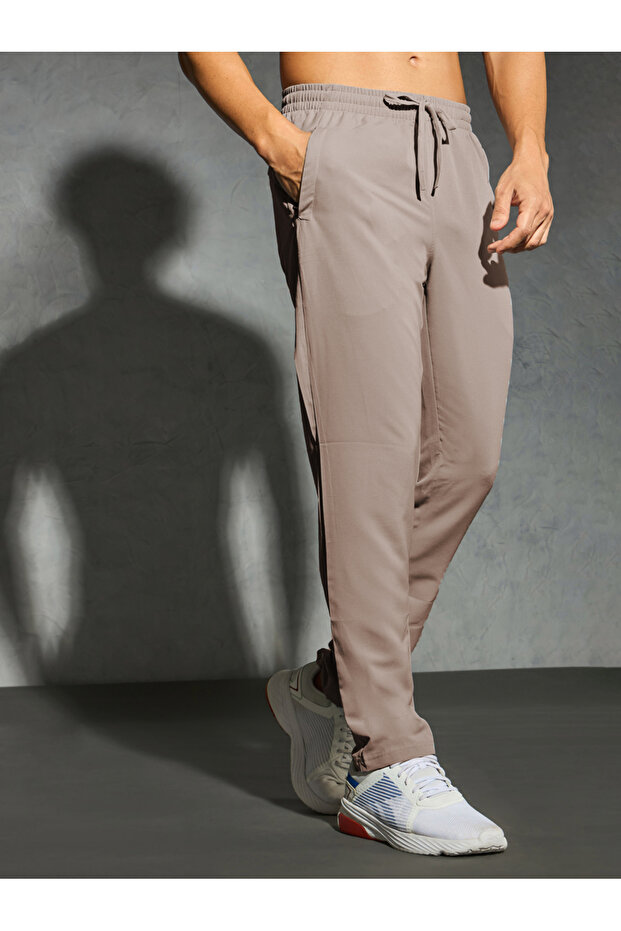Men Solid Woven Track Pants - 4