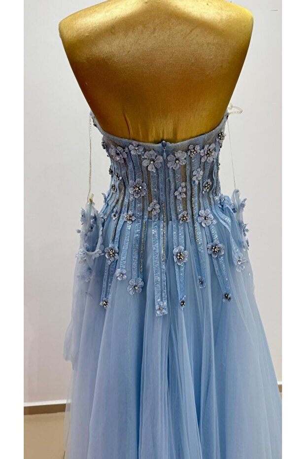 İşlemeli peri abiye - 5