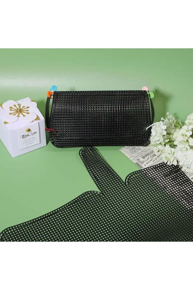 Plastic Bag Canvas, Wallet Canvas, Handmade Bag Handmade Bag Large Size Black 50X53