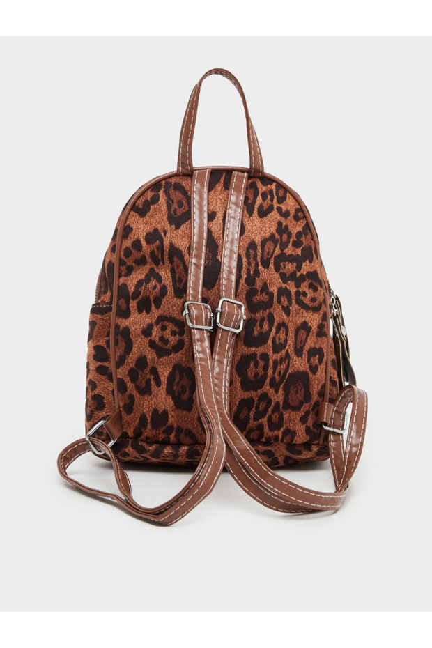 Leopard Print Backpack - 2