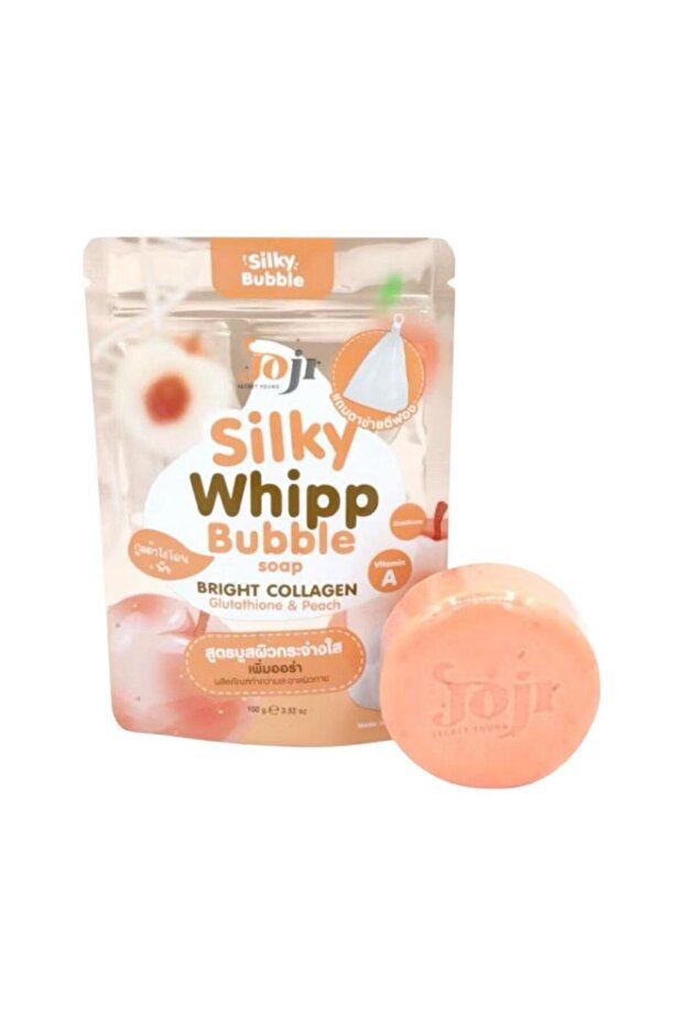 silky whipp bubble soap glutathione and peach
