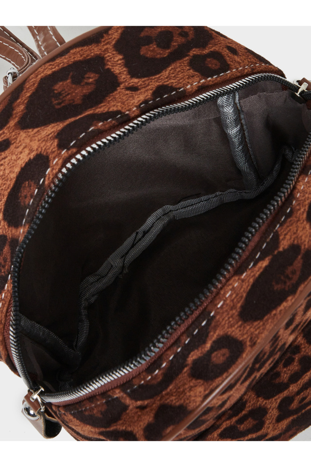 Leopard Print Backpack - 4