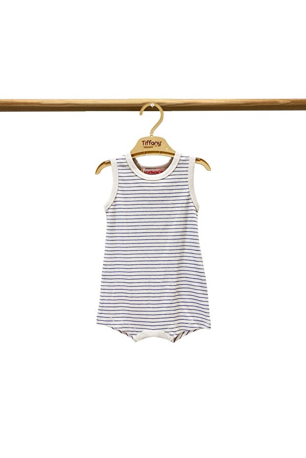 Tiffany Baby Modal Organic Theme Striped Rompy 89026