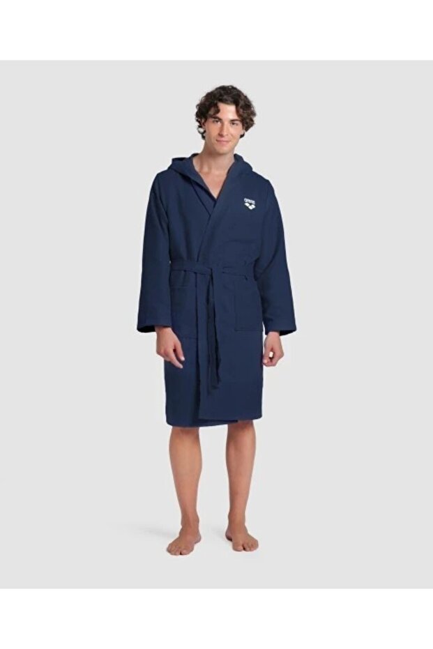 COMPACT MICROFIBER ROBE/NAVY YETİŞKİN BORNOZ - 2