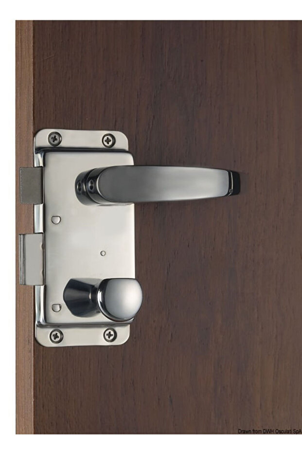 Interior Lock with Handle and External Key - 1