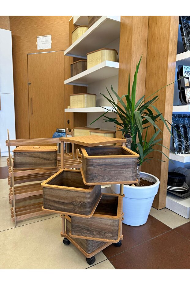 Ahşap 4 Katlı Sebzelik - 4