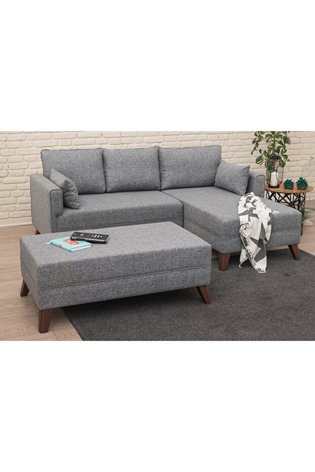 BELLA SOFT PUF, GRİ - 2