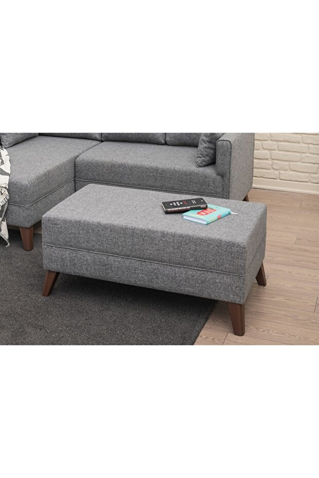 BELLA SOFT PUF, GRİ - 1