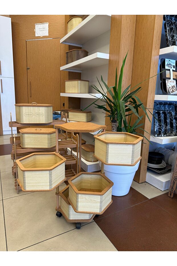 Ahşap 4 Katlı Sebzelik - 3