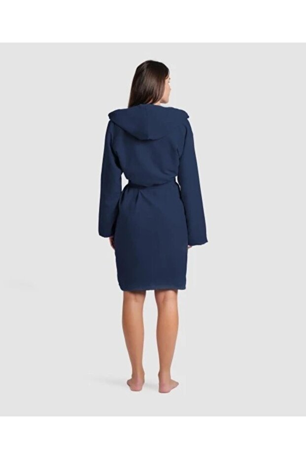 COMPACT MICROFIBER ROBE/NAVY YETİŞKİN BORNOZ - 5