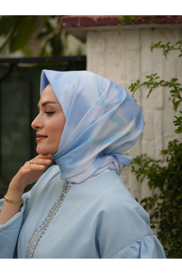 ÇİÇEK DESEN SOFT EŞARP - 1