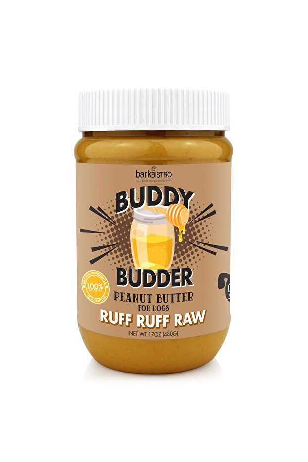 , Ruff Ruff Raw Buddy Budder Dog Peanut Butter - 17 oz